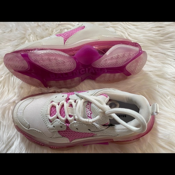Balenciaga triple S clear sole white/pink - Picture 2 of 5